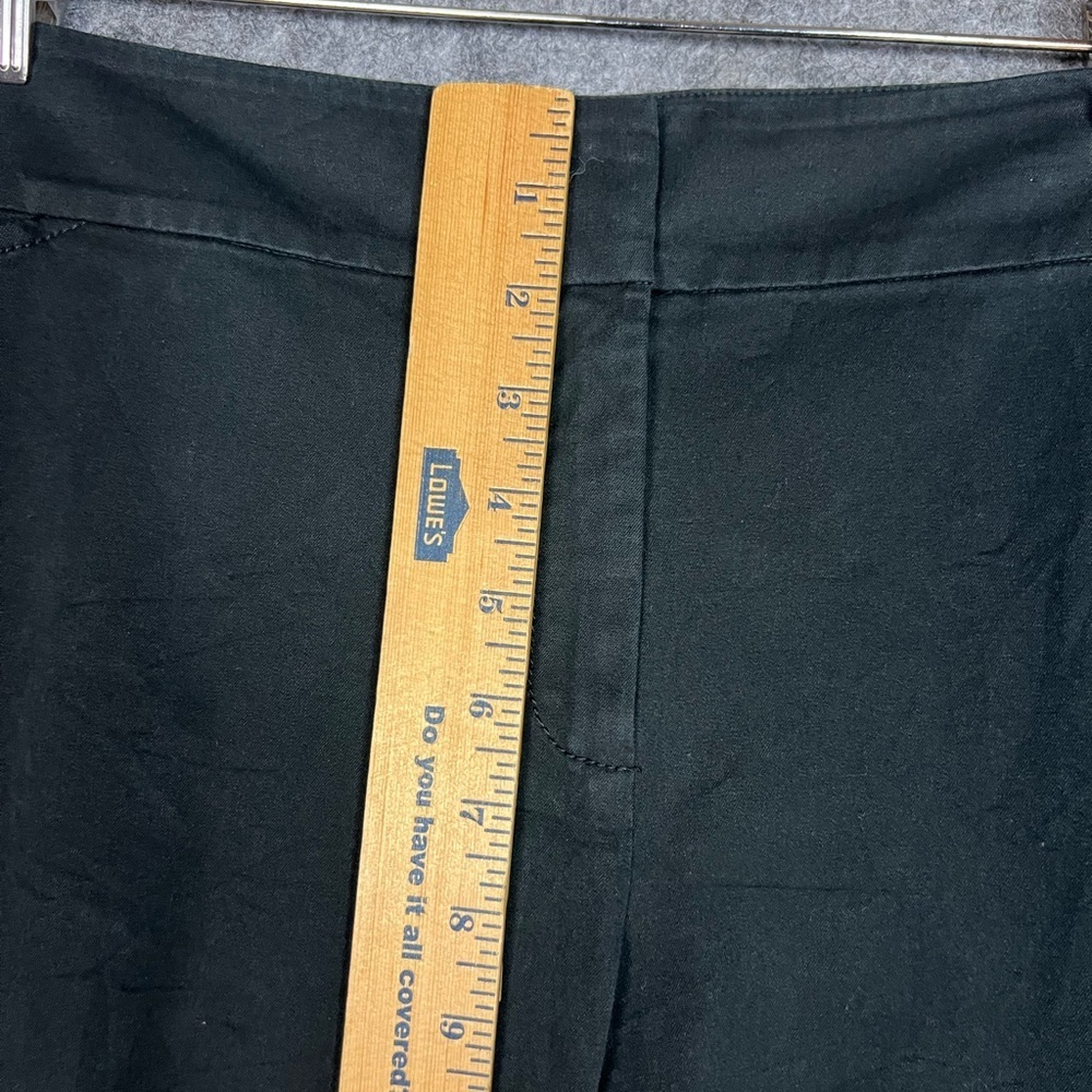 Eileen Fisher Black Ankle Pants 95% Organic Cotton Pants Size XL - Picture 7 of 9